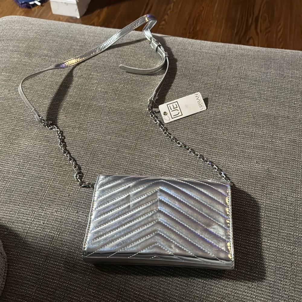 Urban expression silver crossbody bag